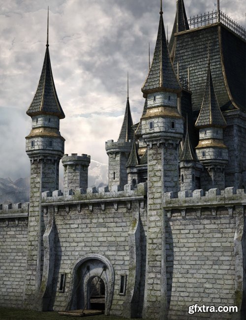 Fantasy Castle Surround 2 Iray