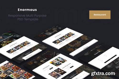 Enormous Restaurant PSD Template