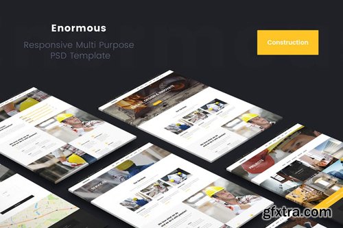 Enormous Construction & Building PSD Template