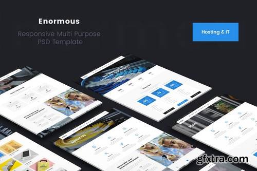 Enormous Hosting & Technology PSD Template