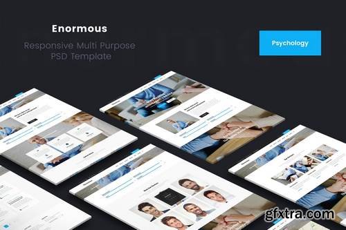 Enormous Psychology & psychiatrist PSD Template