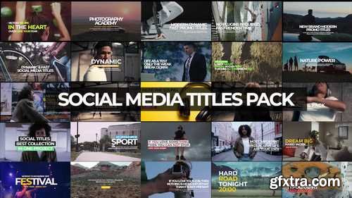 MotionArray -  30 Social Media Titles Pack Premiere Pro Templates 54760