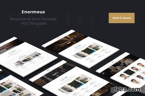 Enormous Hotel & Resort PSD Template