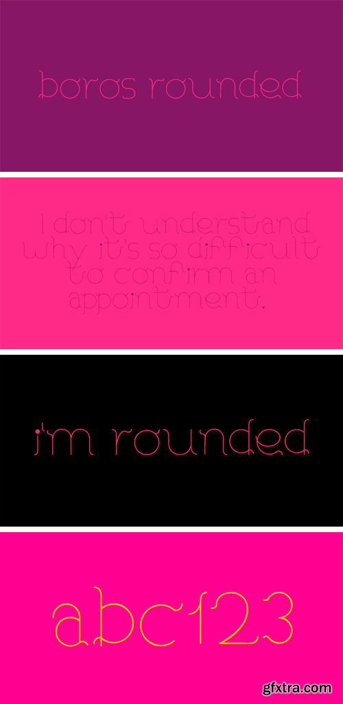 Boros Rounded Font