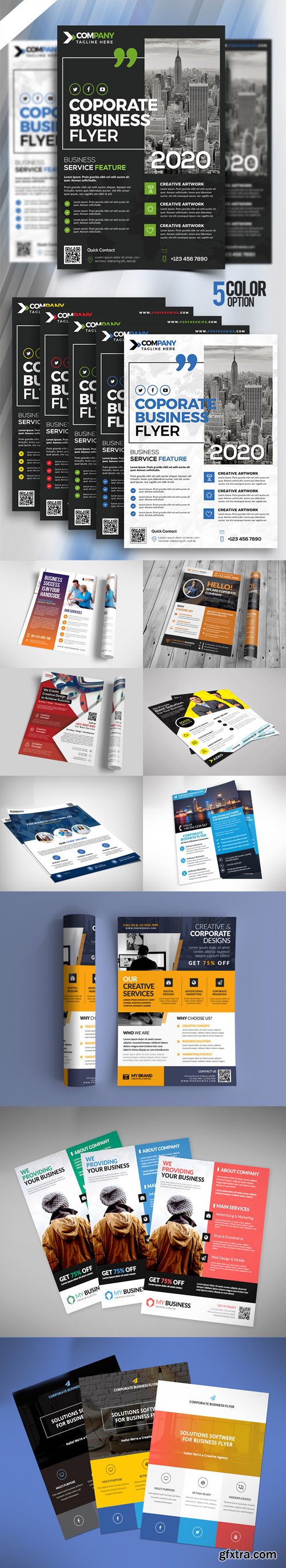 10 Multipurpose Business Flyer PSD Templates