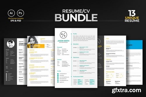 CM - Minimal Clean ResumeCV Bundle 2259288