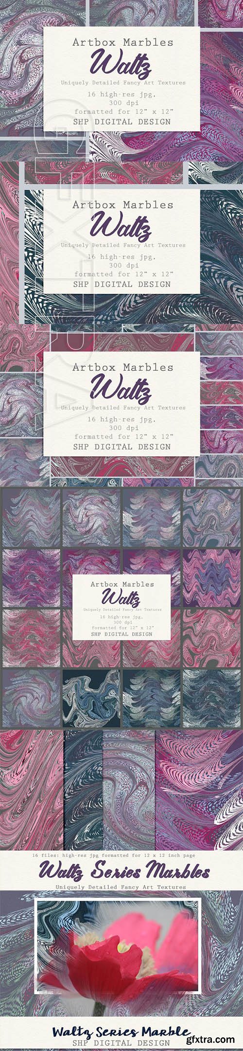 CreativeMarket - Art Textures Marbled Waltz Series 2266466