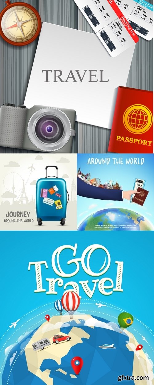 Vectors - Shiny Travel Backgrounds 34