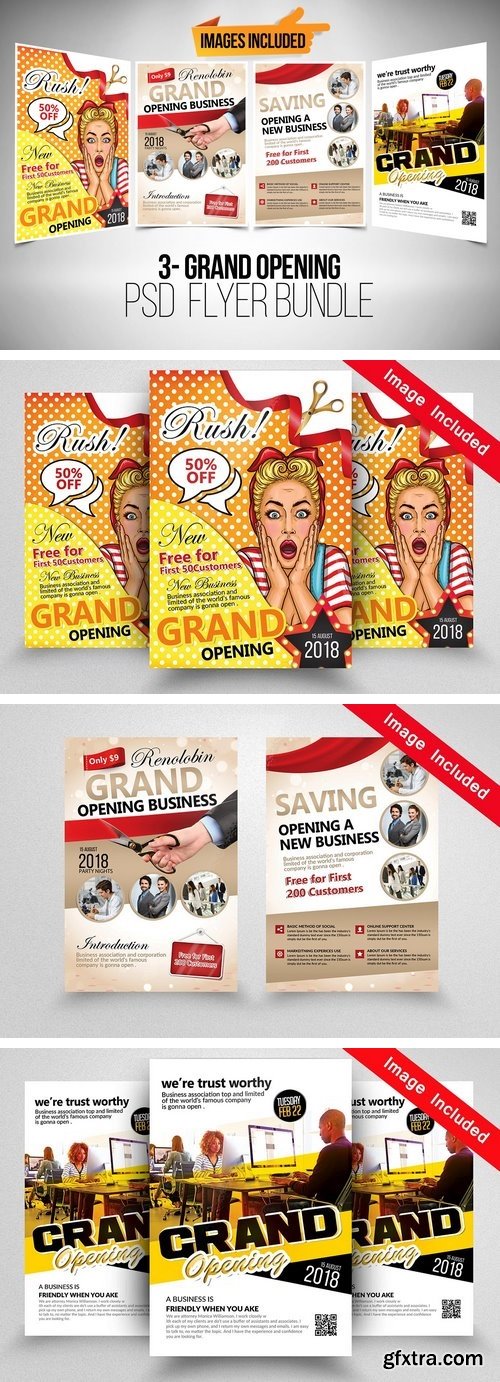 CM - 3 Grand Opening Flyer Bundle 1965761