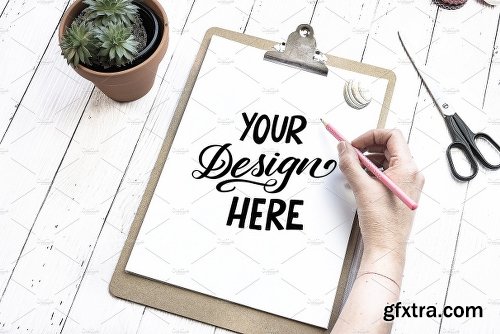 CreativeMarket 9 Sketchbook Notepad Flatlay Mockups 2223166