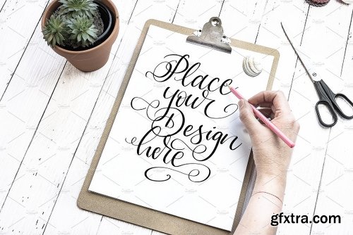 CreativeMarket 9 Sketchbook Notepad Flatlay Mockups 2223166