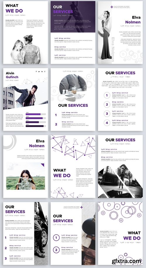 CreativeMarket A4 Phantom PowerPoint Template 2250979