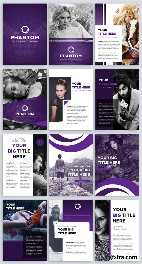 CreativeMarket A4 Phantom PowerPoint Template 2250979