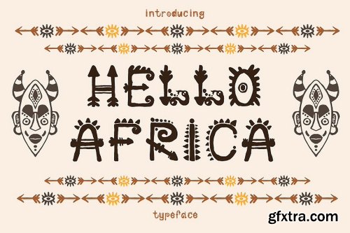 CreativeMarket African Font + Bonus 2250514