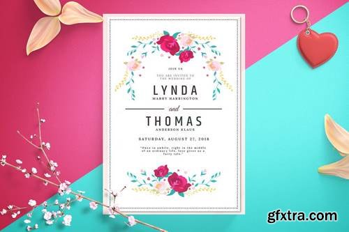 Wedding invitation template