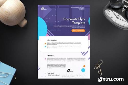 Corporate flyer template