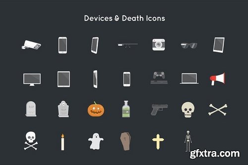 PixityLand 310 Flat Icons