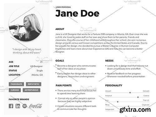 CreativeMarket - User Persona Template 2247839