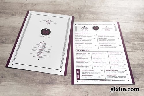 Simple Food Menu - Resto & Lounge