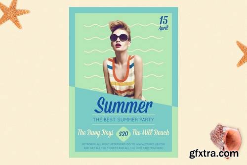 Summer Music Party Flyer Poster