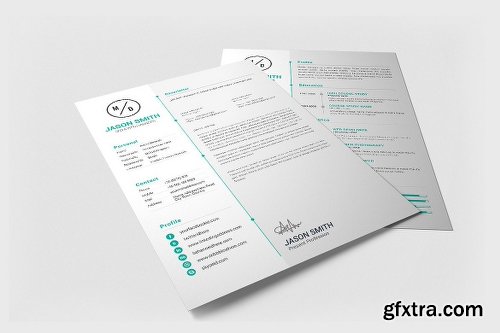 CreativeMarket Awesome Resume Template 2223143