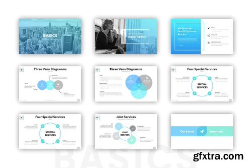 CreativeMarket BASICS Keynote Template + Gift 2224351