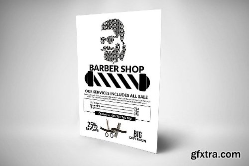 CreativeMarket Barber Shop Flyer Templates 2223825