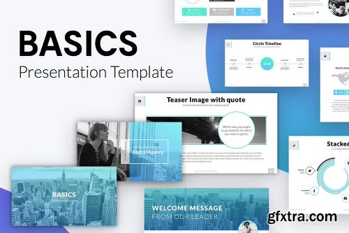 CreativeMarket BASICS Keynote Template + Gift 2224351