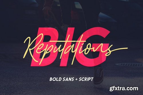 CreativeMarket Big Reputation - Font Duo 2245161