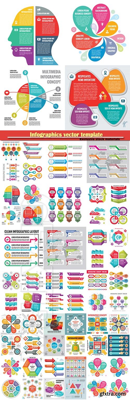 Infographics vector template for business presentations or information banner # 25