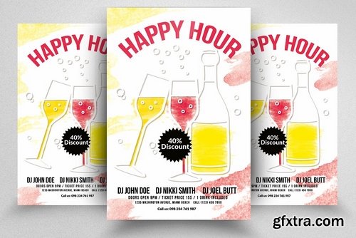 CM - Happy Hour Poster Templates 2274409