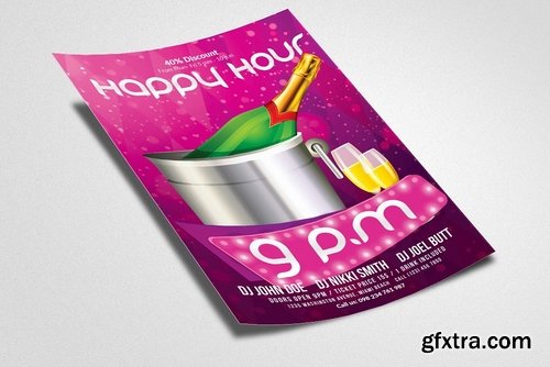 CM - Happy Hour Poster Flyer Templates 2280558
