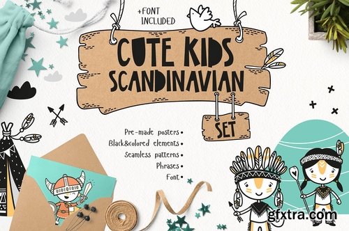 CM - Cute Kids Scandinavian Set 2281372