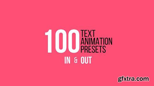 100 Unique Text Presets - After Effects 61822