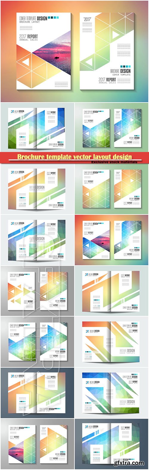 Brochure template vector layout design, corporate business annual report, magazine, flyer mockup # 128