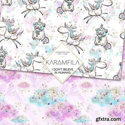 CM - Unicorn Pets Digital Paper 2273716