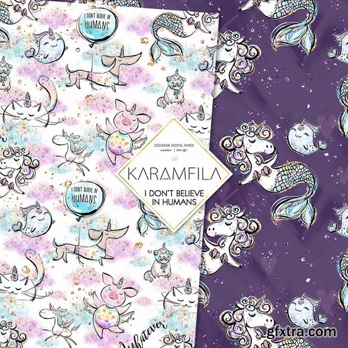 CM - Unicorn Pets Digital Paper 2273716