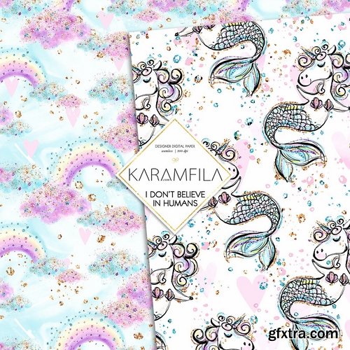 CM - Unicorn Pets Digital Paper 2273716