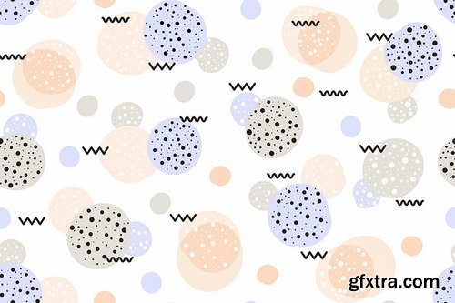 Seamless Patterns of Sweet Memphis Backgrounds