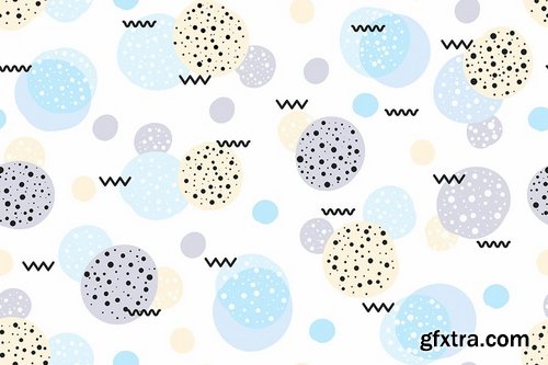 Seamless Patterns of Sweet Memphis Backgrounds