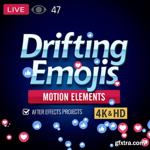 Drifting Emoji - After Effects Project