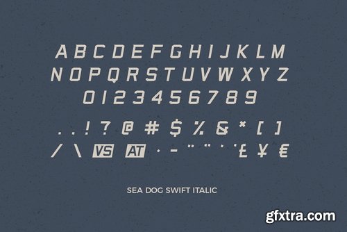 CM - Sea Dog Block Stencil Display Font 2279163