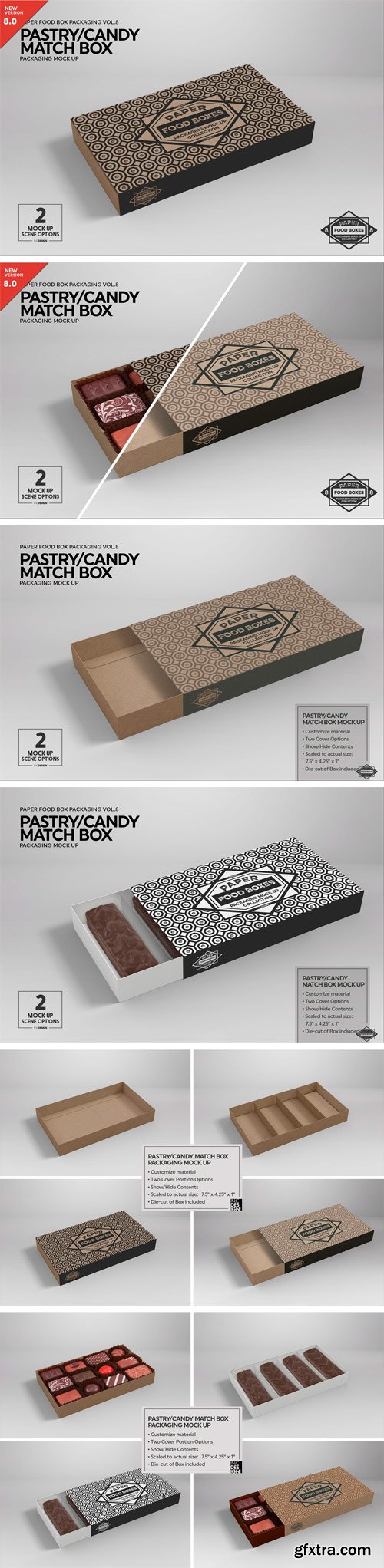 CM - Match Box Style Packaging MockUp 2181811