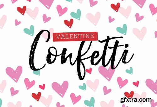 CreativeMarket Valentine Confetti Kit 2237709