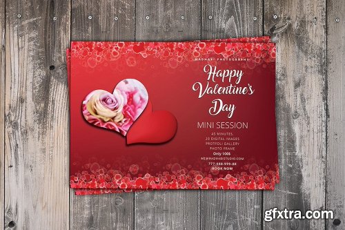 CreativeMarket Valentines Day Mini Session Card 2225219