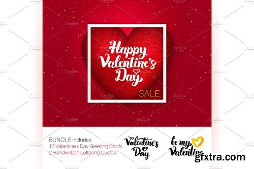 CreativeMarket Valentine\'s Day Greeting Cards 2235698