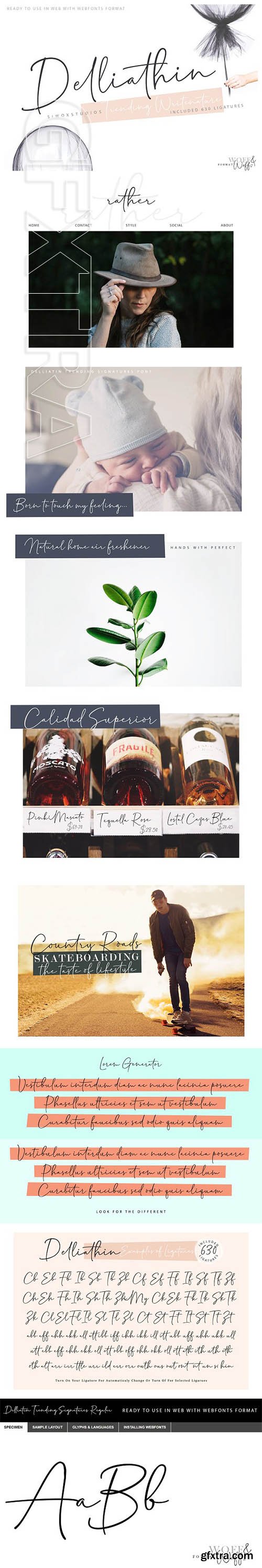 CreativeMarket - Delliathin Trending Signatures 2285854