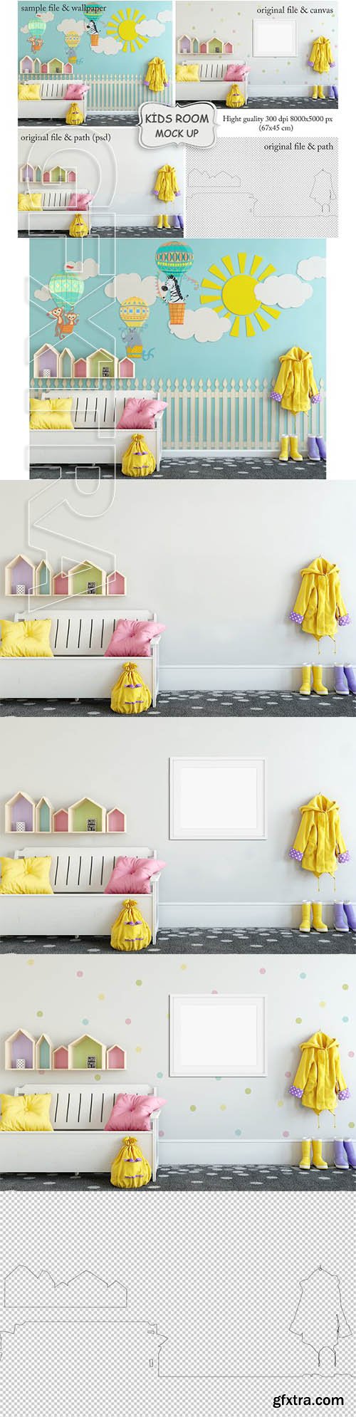 CreativeMarket - Kids Room Mockup 2286630