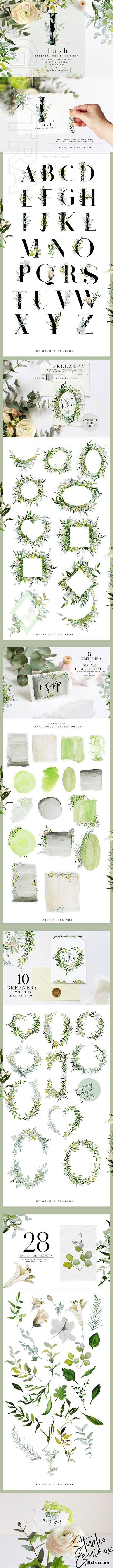 CreativeMarket - LUSH - Greenery Art Project 2291954