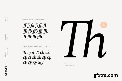 TT Jenevers Font Family